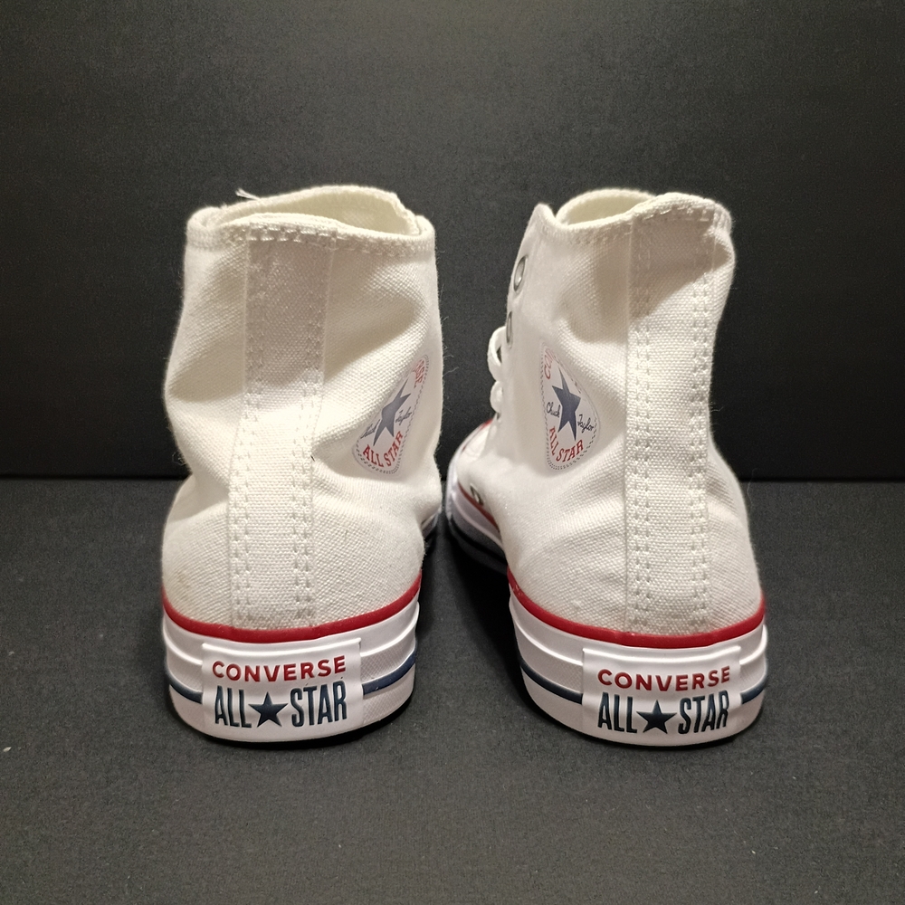 Converse Hightop Chuck Taylor All Star Unisex Optical White Sneakers - Picture 6 of 8